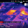 Imagen ejemplo del mavic 2 Enterprise dual con cámara térmica y área de valores térmicos