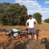 DJI T30 dron para agricultura fertiliza y siembra