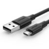 Cable USB 2.0 a USB-B negro 1 metro 2.4A Ugreen