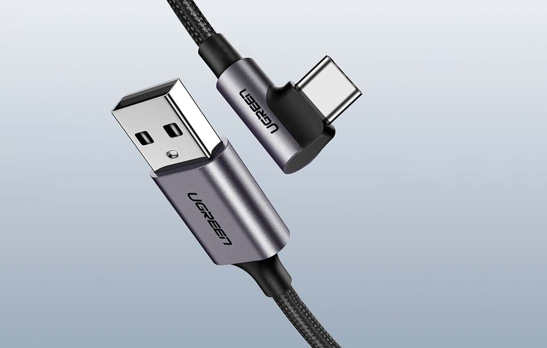 Cable USB C angular 3A 3m UGREEN