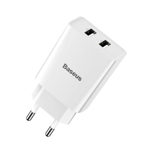Cargador Baseus Speed Mini Dual U 10.5W Blanco