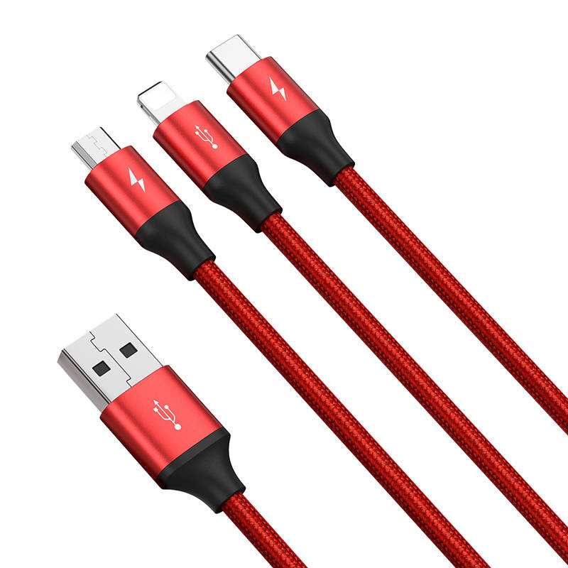 comprar cable de carga rápida 3 en 1 baseus