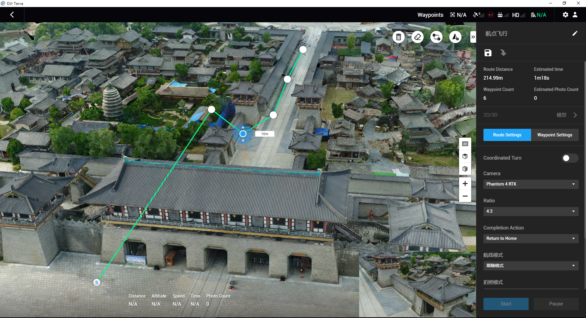 Recorrido 3D con DJI Terra