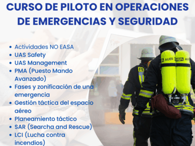 Curso de piloto en operaciones de emergencias y seguridad